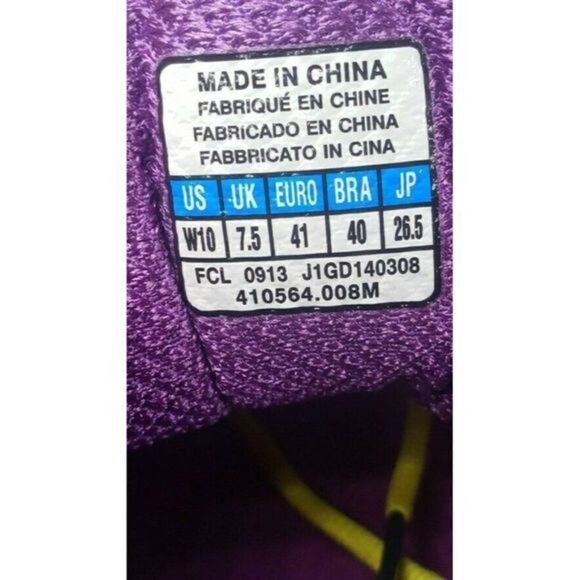 Mizuno Wave Rider 17 Women's Sz‎ W 10 Lightweight Running Shoes White BLK/Purple - Picture 11 of 11